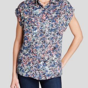 Rails Tahiti Britt Floral Button Down Top - EUC